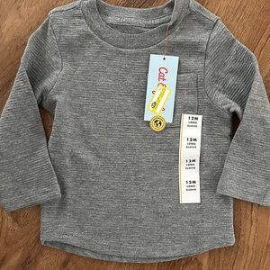 Cat & Jack Heather Gray Long Sleeve Tee